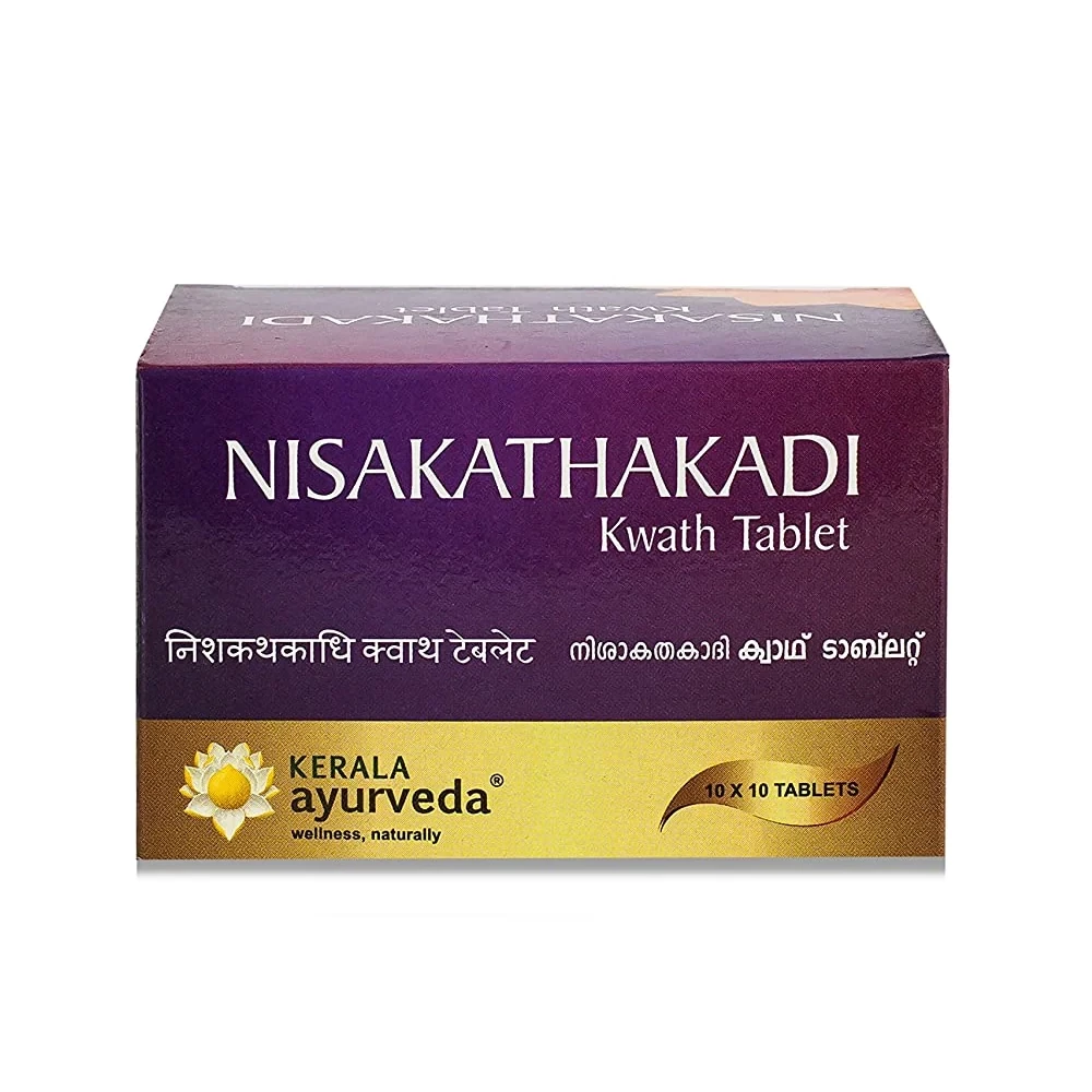 Kerala Ayurveda Nisakathakadi Kwath Tablet, 100 Tablets-1.webp
